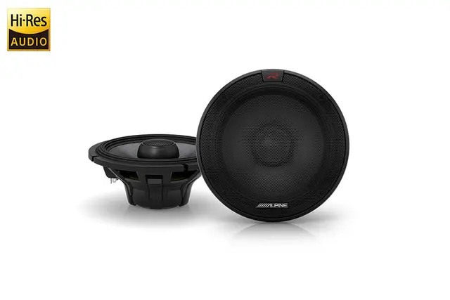 Alpine R-S65.2 coaxial høyttalere Hi-Res R-serien 6,5" 16,5cm 2veis 