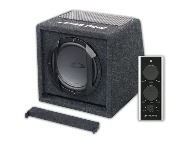 Alpine SWE-815 Aktiv Subwoofer 8", 150W, fjernkontroll 