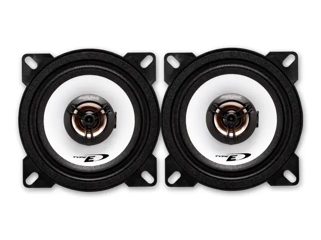 Alpine SXE-1025S coax, Type-E 10cm 4ohm, 25/180W RMS/Max, 100Hz-20kHz 