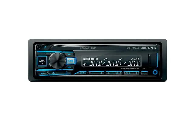 Alpine UTE-204DAB BT uten antenne 4x50W 3xRCA USB AUX Bluetooth 