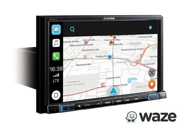 Alpine X803D-U 8" skjerm, Navi DAB+ BT CarPlay, Android Auto, HDMI USB Flac 