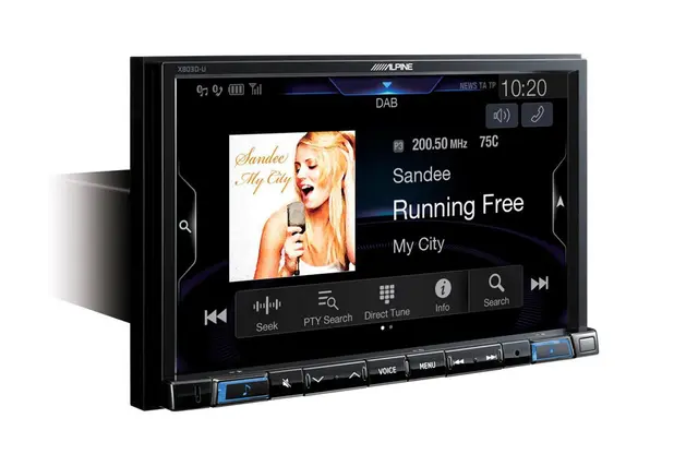Alpine X803D-U 8" skjerm, Navi DAB+ BT CarPlay, Android Auto, HDMI USB Flac 