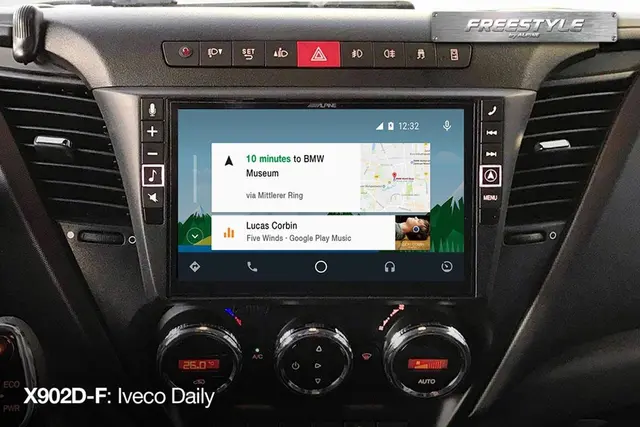 Alpine X903DC-F hovedenhet "Freestyle" 9" skjerm DAB+CarPlay AnroidAuto (TRUCK) 