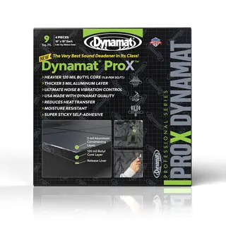 Dynamat ProX - dempematte 0,84m2 Tykkere, mer robust, mer demping 4 ark