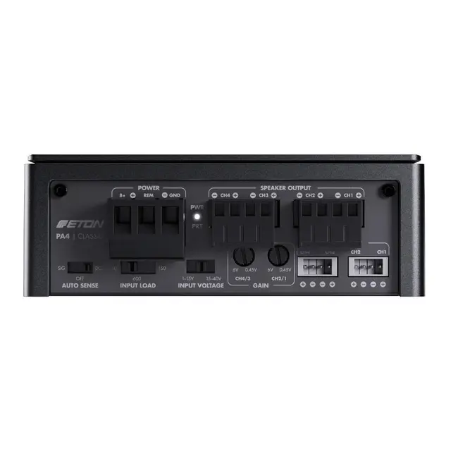 Eton PA4 4 kanals forsterker mikroformat 2x50W + 2x80W 128x100x45mm 