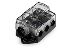 JL Audio XD-PDBU-3X strømfordeler 3-veis 1/0-4ga inn 4-8ga ut