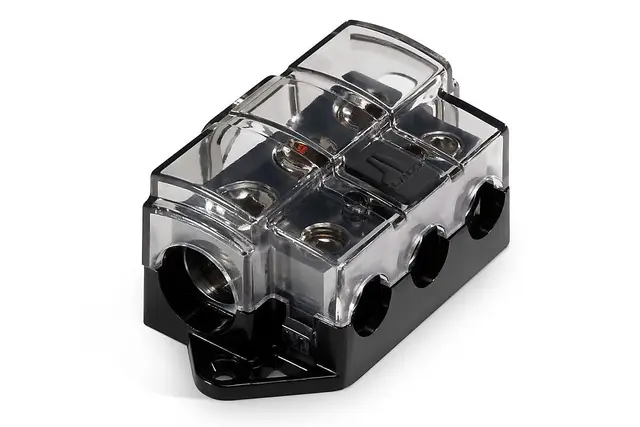 JL Audio XD-PDBU-3X strømfordeler 3-veis 1/0-4ga inn 4-8ga ut 