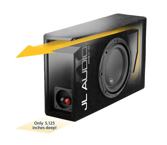 JL Audio CP108LG-W3v3 basskasse enkel 8W3v3, MicroSub, port, 4ohm /term 