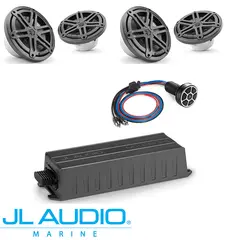 JL Audio Marinepakke 2 Høyttalere, Amp, Blåtannmottaker