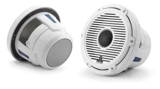 JL Audio M6-880X-C-GwGw høyttaler 8,8", 250W, 4ohm hvit klassisk grill 