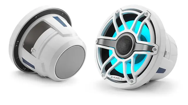 JL Audio M6-880X-S-GwGw-i (LED) 8,8", 250W, 4ohm hvit sport-grill 