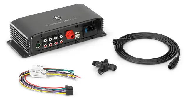 Jl Audio MM80-HR hovedenhet med soner Hideaway Marine Source Unit 30 Watt x 4 