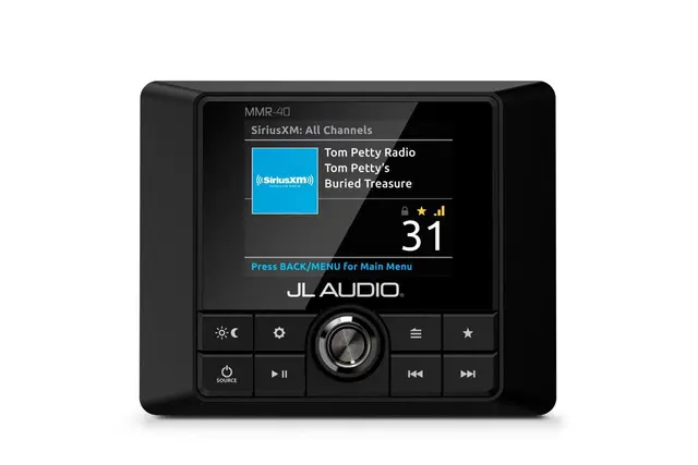 JL Audio MMR-40 - fjernkontroll NMEA2000 koblet m MedaMaster 