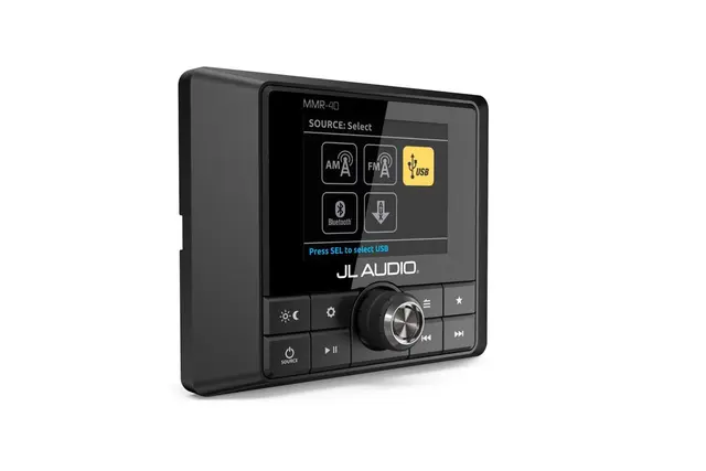 JL Audio MMR-40 - fjernkontroll NMEA2000 koblet m MedaMaster 