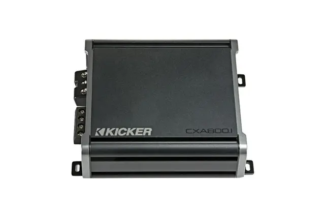 KICKER CXA800.1 Monoblokk 800W Mono, KickEQ™, FIT™, Subsonic, LP filter 