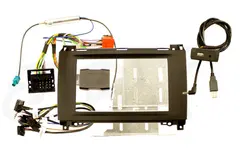 Komplett monteringskit Vito W447 2-DIN Vito W447 2015 --> m/Quadlock og USB