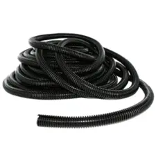 FLT10 - Fleksibel kabel strømpe STOR 1" tykkelse sort (metervare)