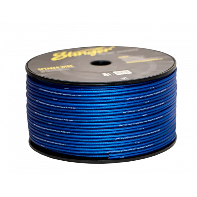 Stinger - SHW512B høyttalerkabel 4mm² Blå pris pr meter 