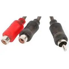 Stinger - SI12YF signalsplitter Y-ledd, 1 hann / 2 hunn RCA