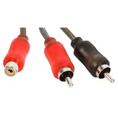 Stinger - SI12YM signalsplitter Y-ledd, 1 hunn / 2 hann RCA