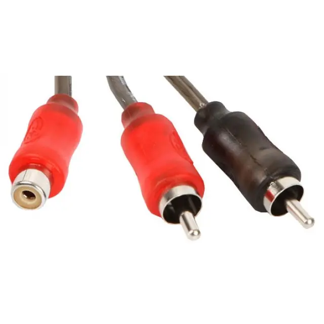Stinger - SI12YM signalsplitter Y-ledd, 1 hunn / 2 hann RCA 