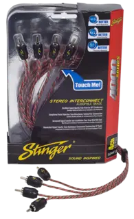 Stinger SI4412 Signalkabel 3,5m 4000 Serien, 4 kanaler RCA