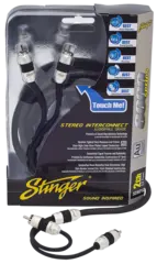 Stinger - SI8212 Signalkabel 3,5m 8000 Serien, 2 kanaler RCA