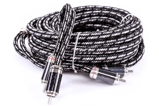 Stinger - SI9217 signalkabel 5m Ultra OFC, Rhodium platert RCA ender 