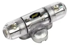 Stinger sikringsholder AGU SPD5101 4 eller 8 ga inn/ut, krom