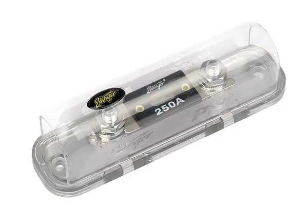 Stinger - SPD5201 sikringsholder ANL (M8 ringterminaler), krom 