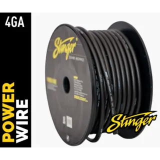 Stinger strømkabel 25mm² SPW14TB Oksygenfri kobber- sort pris pr meter