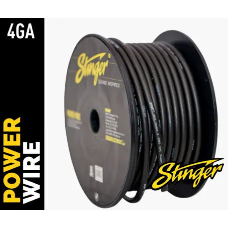 Stinger strømkabel 25mm² SPW14TB Oksygenfri kobber- sort pris pr meter 