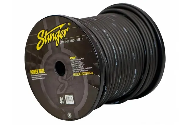 Stinger strømkabel 25mm² SPW14TB250 Oksygenfri kobber- sort pris pr rull 76m 