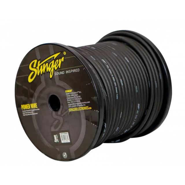 Stinger strømkabel 25mm² SPW14TB Oksygenfri kobber- sort pris pr meter 