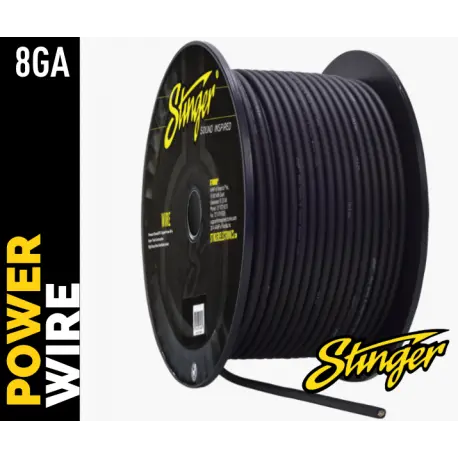 Stinger strømkabel 10mm² SPW18TB Oksygenfri kobber- sort  pris pr. meter 