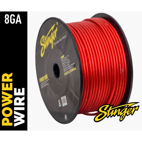 Stinger strømkabel 10mm² SPW18TR Oksygenfri kobber- rød pris pr. meter 