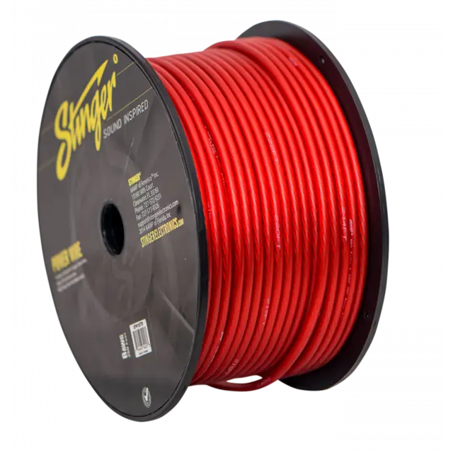 Stinger strømkabel 10mm² SPW18TR Oksygenfri kobber- rød pris pr. meter 