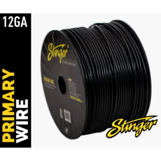 Stinger - SPW312BK strømkabel 4mm Sort pris pr meter