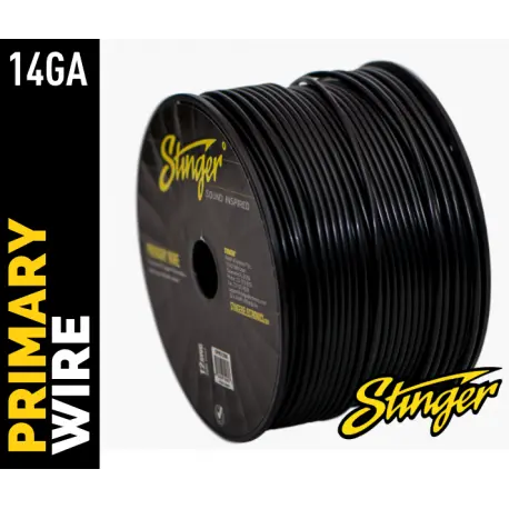 Stinger - SPW314BK strømkabel 2,5mm Sort pris pr meter 
