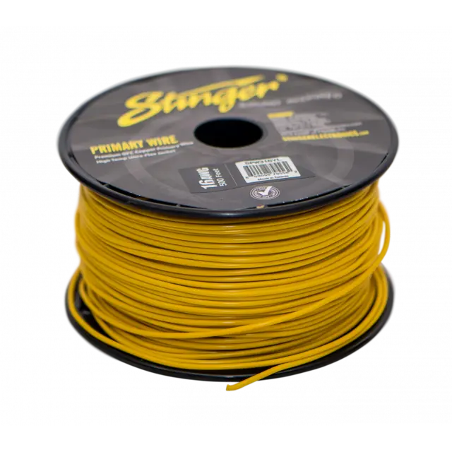 Stinger - SPW316YL strømkabel 1,5mm Gul pris pr meter 