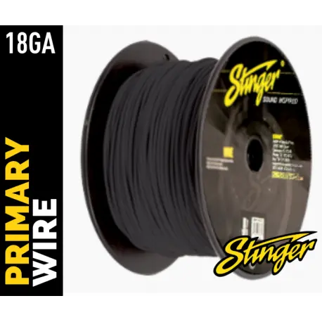 Stinger - SPW318BK strømkabel 0,75mm² Sort pris pr meter 