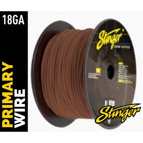 Stinger - SPW318BR strømkabel 0,75mm² Brun, 152m (rull) 