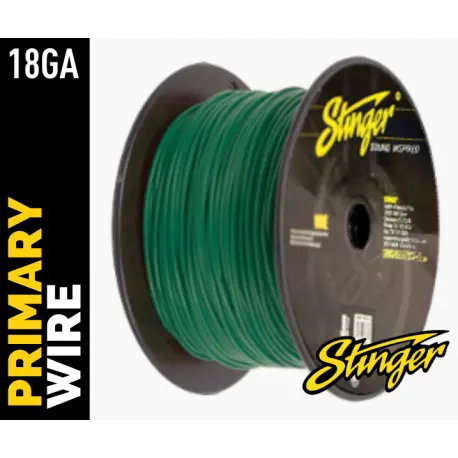 Stinger - SPW318GR strømkabel 0,75mm² Grønn pris pr meter 