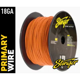 Stinger - SPW318OR strømkabel 0,75mm² Orange pris pr meter