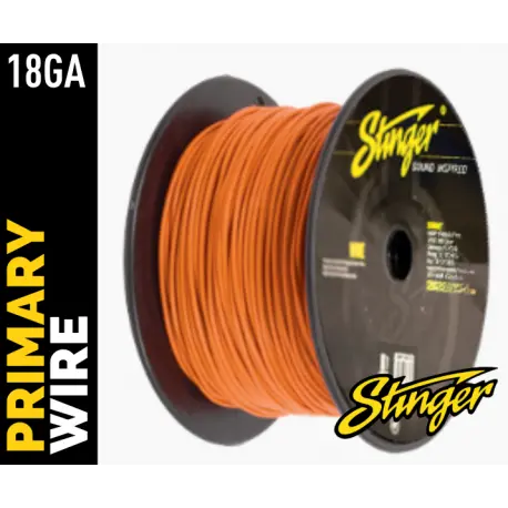 Stinger - SPW318OR strømkabel 0,75mm² Orange pris pr meter 