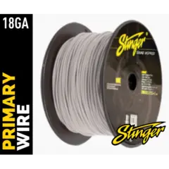 Stinger - SPW318WH strømkabel 0,75mm² Hvit, 152m (rull)