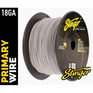 Stinger - SPW318WH strømkabel 0,75mm² Hvit, 152m (rull)