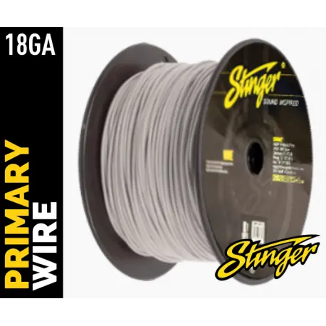 Stinger - SPW318WH strømkabel 0,75mm² Hvit, 152m (rull) 