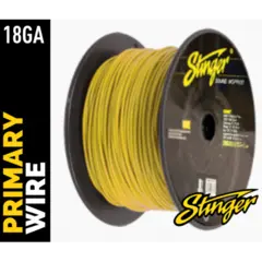 Stinger - SPW318YL strømkabel 0,75mm² Gul pris pr meter