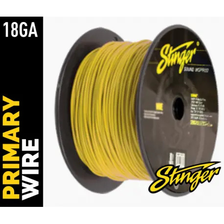 Stinger - SPW318YL strømkabel 0,75mm² Gul pris pr meter 